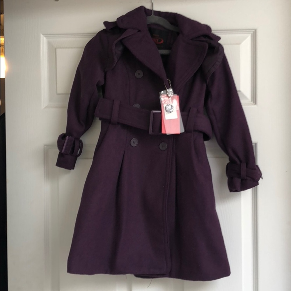 Girls Yoki Purple Trenchcoat